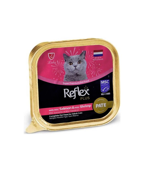 Reflex Plus 85 gr Yetişkin Kediler İçin Somonlu ve Karidesli Yaş Mama - RFK - 074 Reflex Plus 85 gr Yetişkin Kediler İçin Somonlu ve Karidesli Yaş Mama - RFK - 074