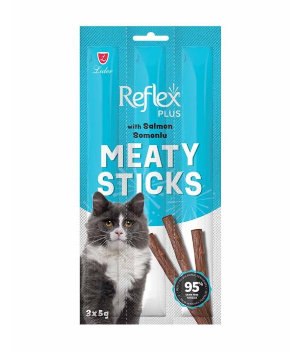 Reflex 5gr 3lü Yetişkin Kediler İçin Somonlu Çubuk Reflex 5gr 3lü Yetişkin Kediler İçin Somonlu Çubuk