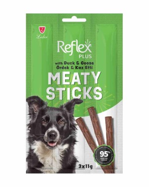 Reflex Plus Yetişkin Köpekler İçin 3 lü 11gr Ördek Kaz Etli Atıştırmalık Çubuklar Reflex Plus Yetişkin Köpekler İçin 3 lü 11gr Ördek Kaz Etli Atıştırmalık Çubuklar