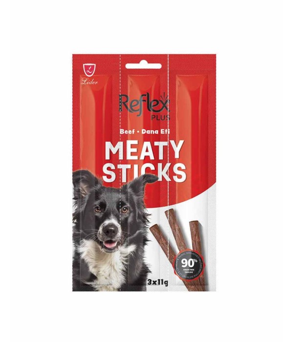 Reflex Plus 3lü 11gr Biftekli Köpek Ödül Çubuğu