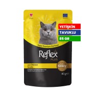Reflex Plus 85 gr Yetişkin Kediler İçin Tavuklu ve Soslu Yaş Mama - RFK - 83