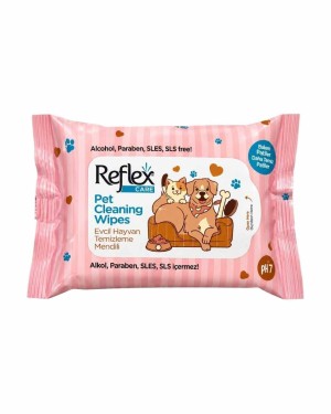 Reflex 10lu Kedi ve Köpekler için Çok Amaçlı Hijyenik Temizleme Mendili