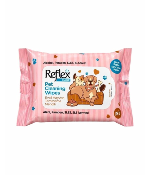 Reflex 10lu Kedi ve Köpekler için Çok Amaçlı Hijyenik Temizleme Mendili Reflex 10lu Kedi ve Köpekler için Çok Amaçlı Hijyenik Temizleme Mendili