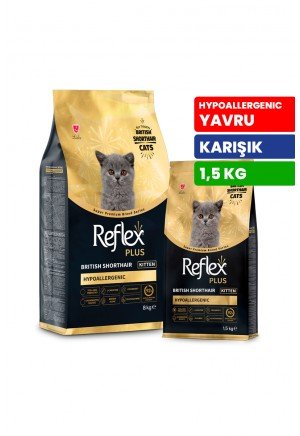 Reflex Plus 1 5 kg Yavru British Shorthair Kedi Maması - RFX - 501
