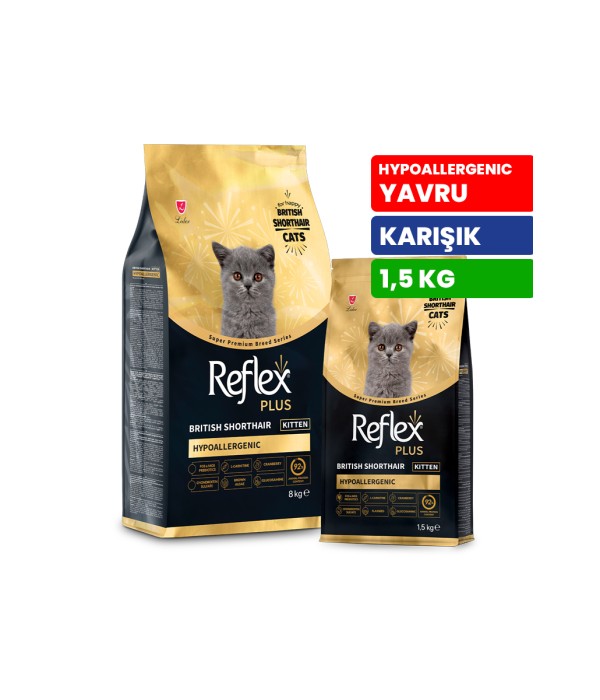 Reflex Plus 1 5 kg Yavru British Shorthair Kedi Maması - RFX - 501