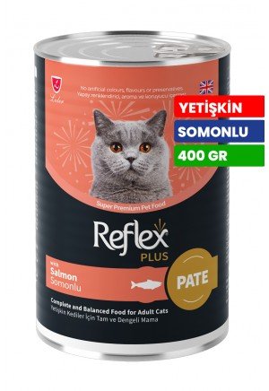 Reflex Plus 400 gr Yetişkin Kediler İçin Sos İçinde Somonlu Konserve Yaş Mama - RFK - 069