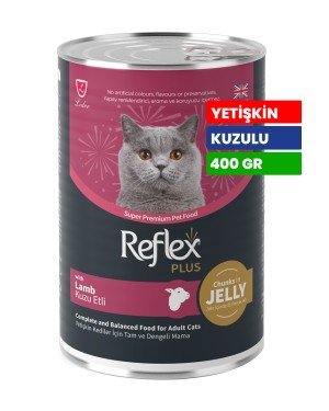 Reflex Plus 400 gr Yetişkin Kediler İçin Jöleli Kuzu Etli Konserve Yaş Mama - RFK - 090