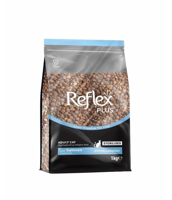 Reflex Plus Kısırlaştırılmış Yetişkin Hipoalerjenik 1kg Somonlu Kedi Maması