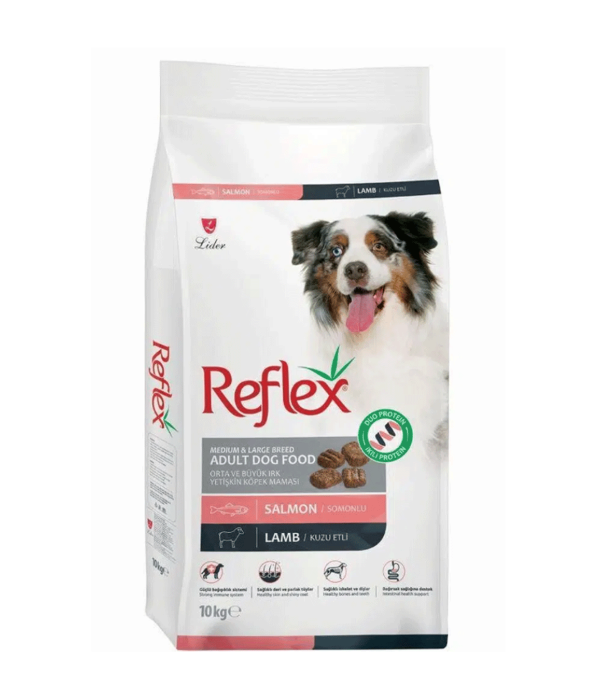 Reflex Duo Protein Somonlu Kuzu Etli Orta Ve Büyük Irk Yetişkin Köpek Maması 10 kg - RFL-119