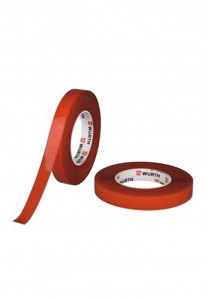 Würth - Çift Taraflı Montaj Bantı - Kırmızı - 19 mm x 10 mt Würth - Çift Taraflı Montaj Bantı - Kırmızı - 19 mm x 10 mt