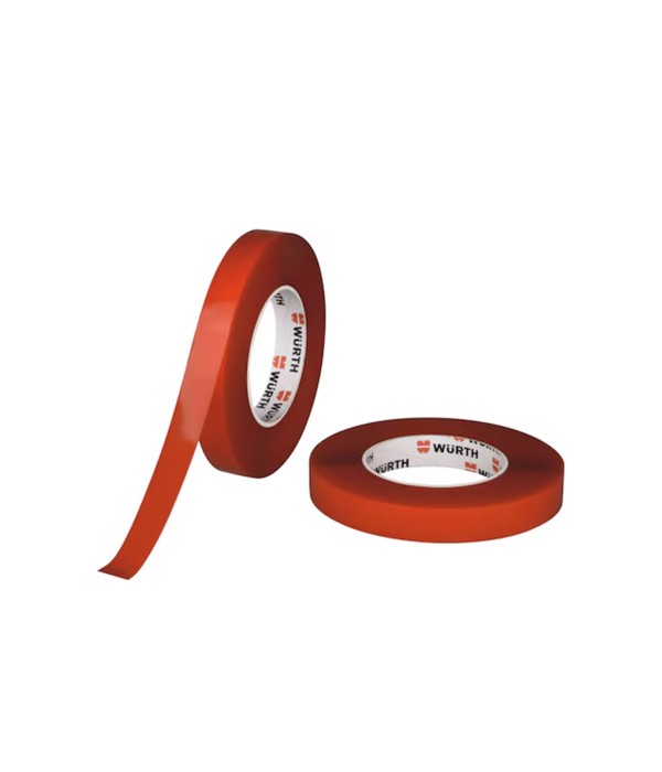 Würth - Çift Taraflı Montaj Bantı - Kırmızı - 19 mm x 10 mt Würth - Çift Taraflı Montaj Bantı - Kırmızı - 19 mm x 10 mt